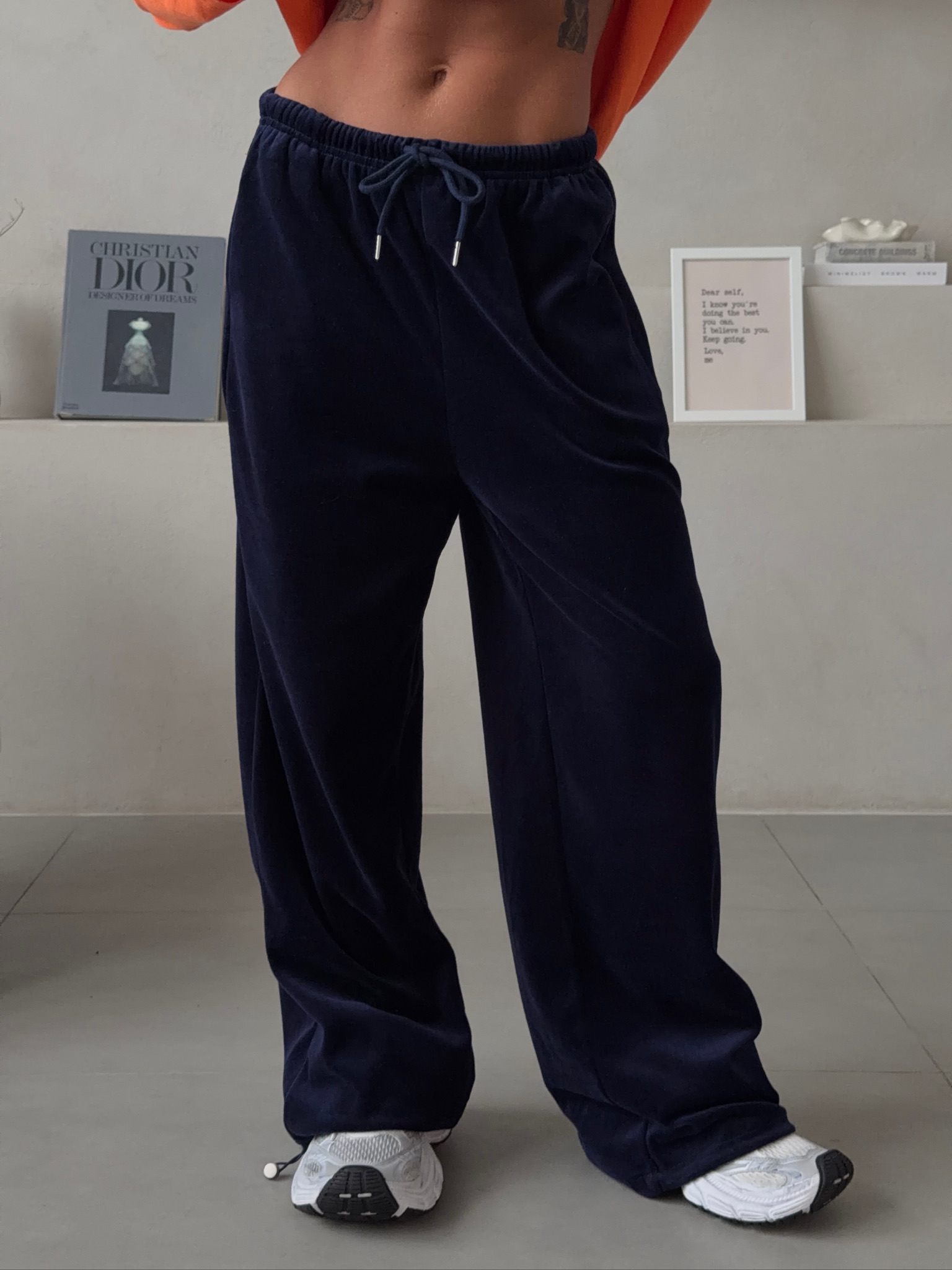 Штаны велюровые на кулисках