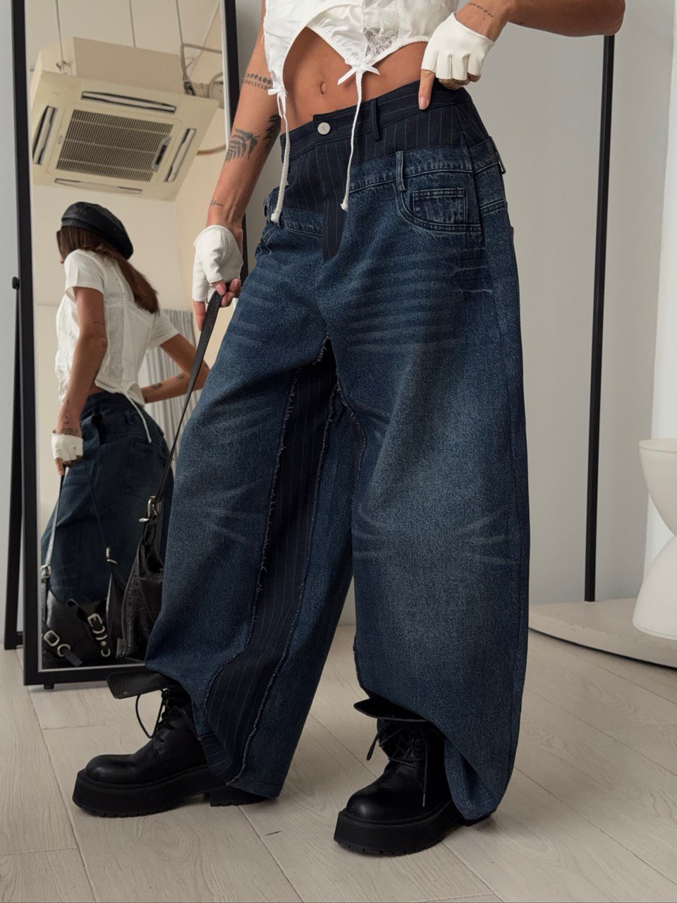 Джинсы бочки