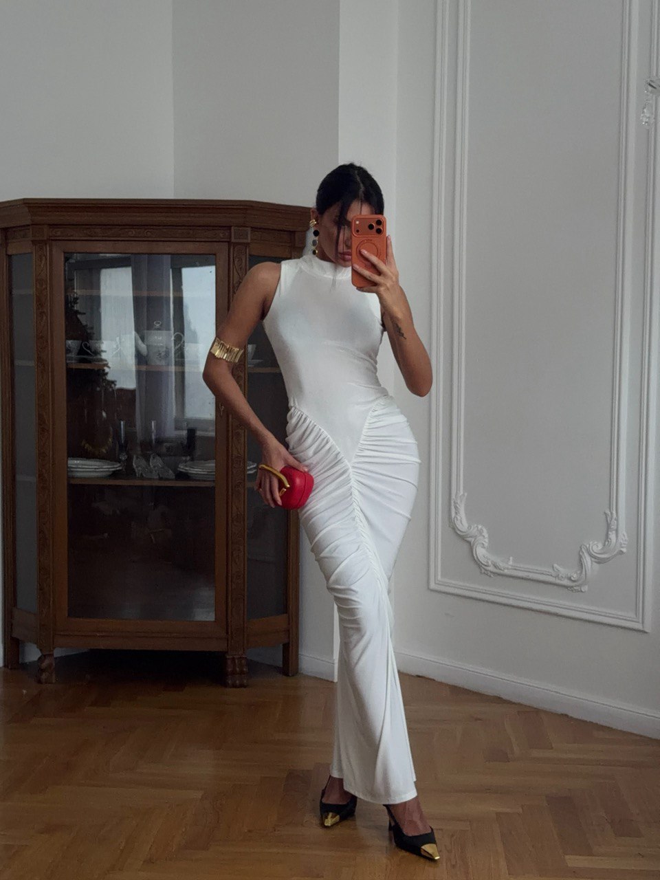 Платье и перчатки GLORIA