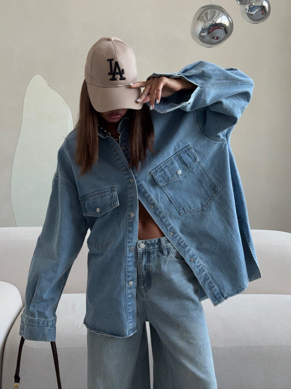 Рубашка джинсовая