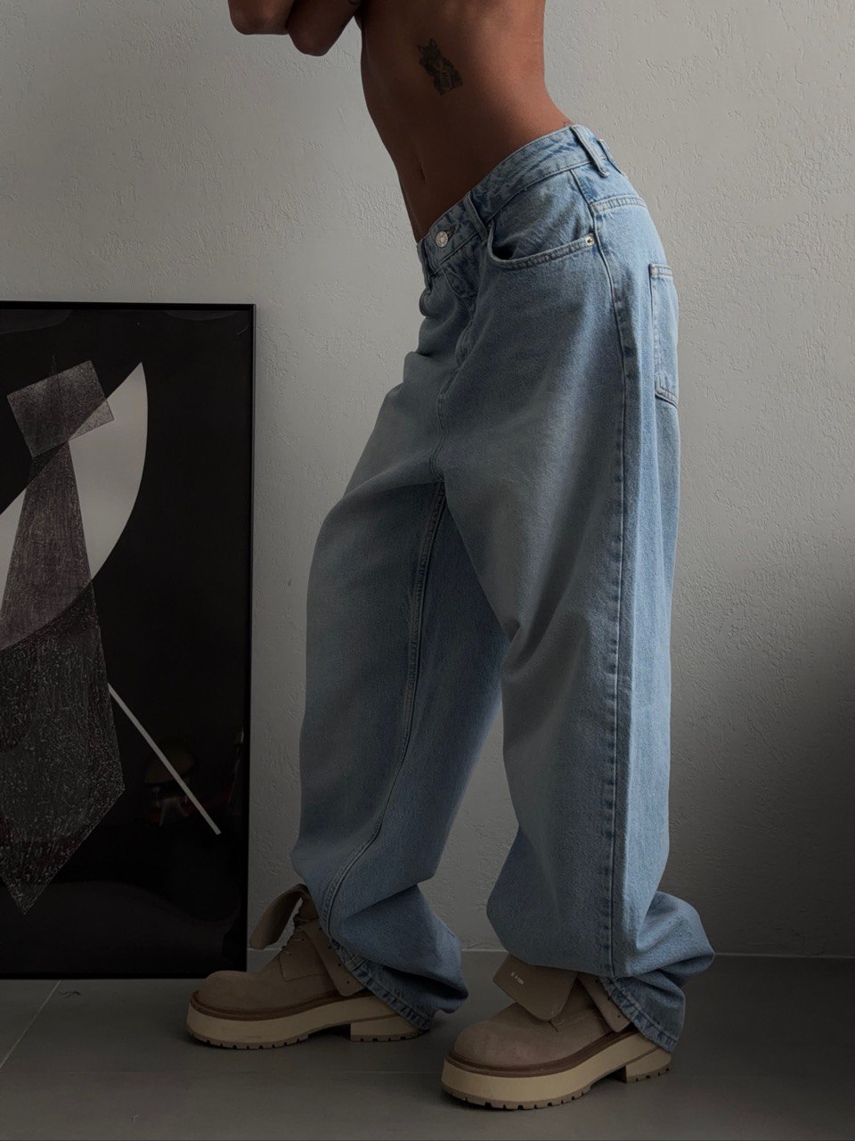 Джинсы с регулировкой талии