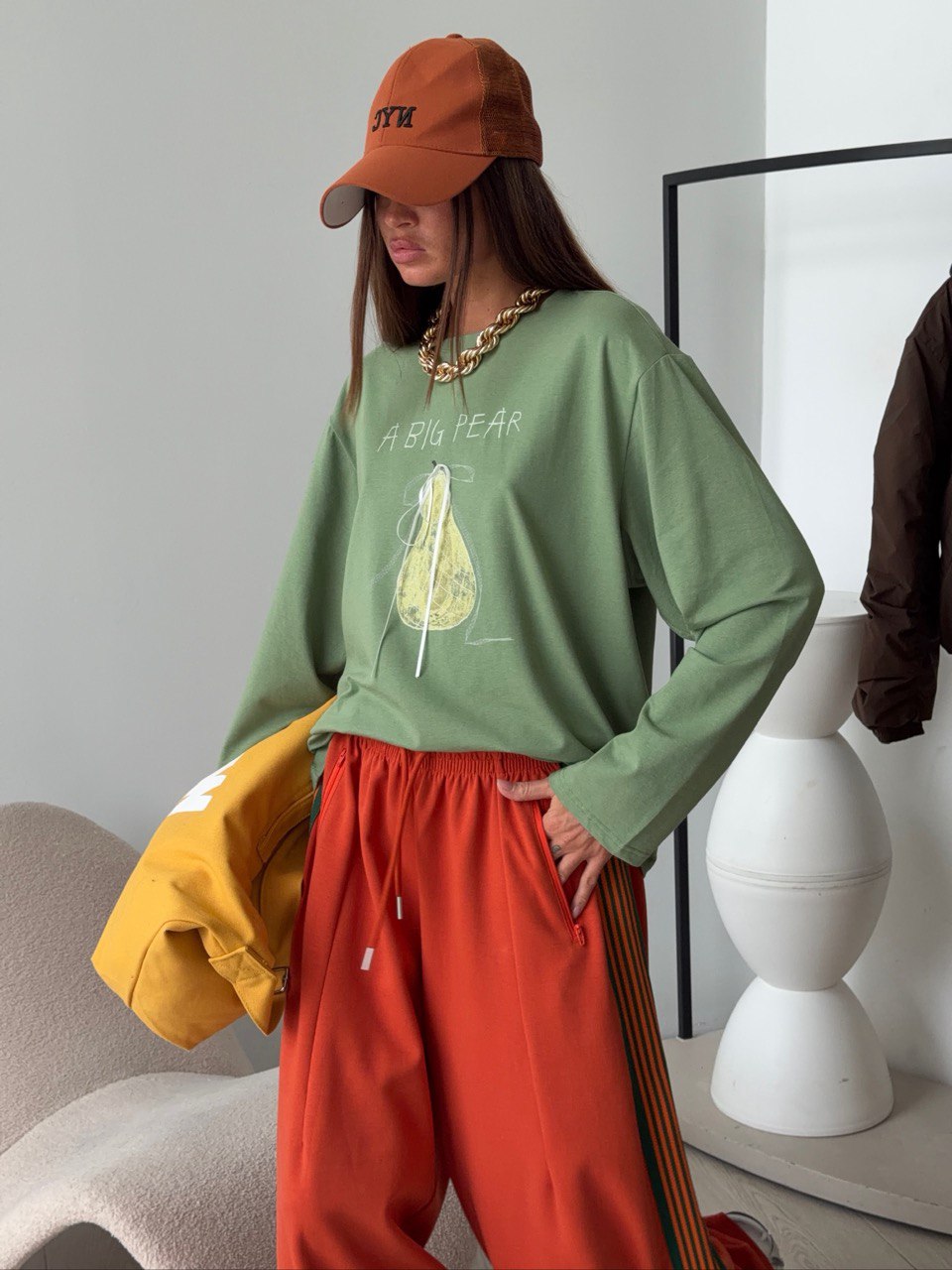 Лонгслив с принтом