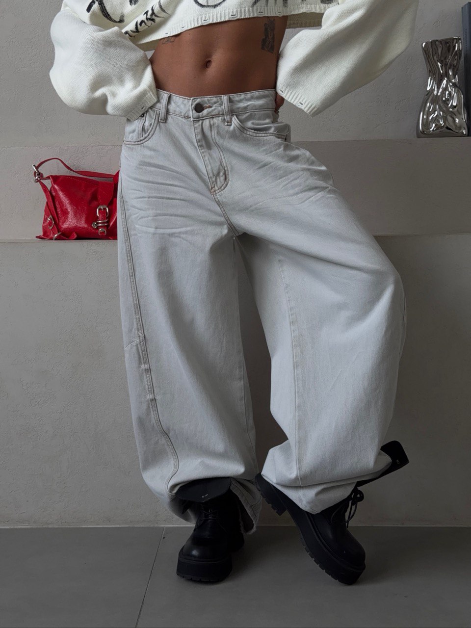 Джинсы бочки