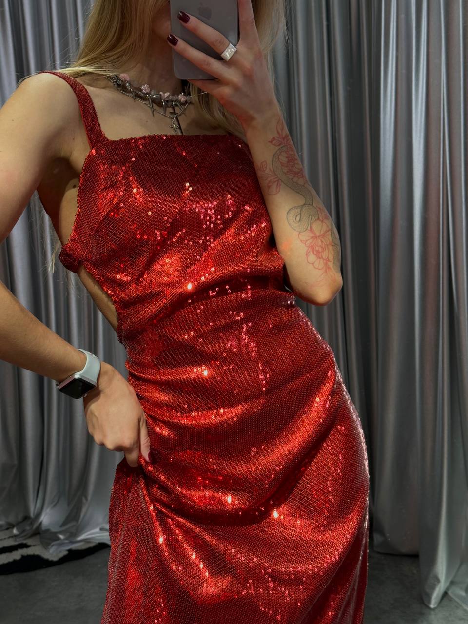 Платье в пайетку