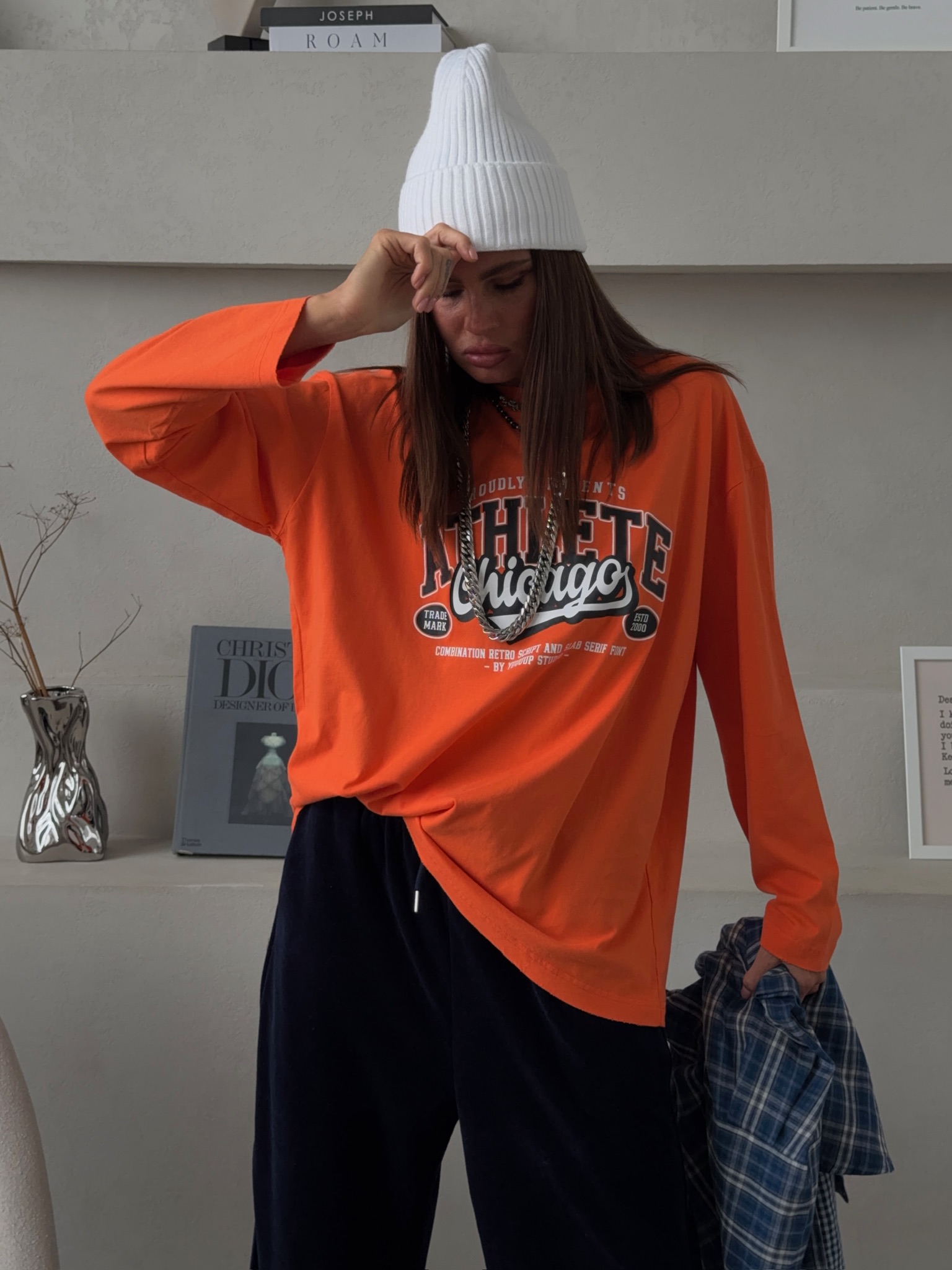 Лонгслив с принтом