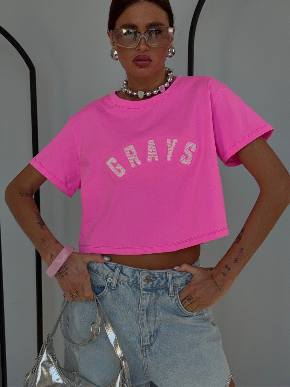 Футболка укороченная