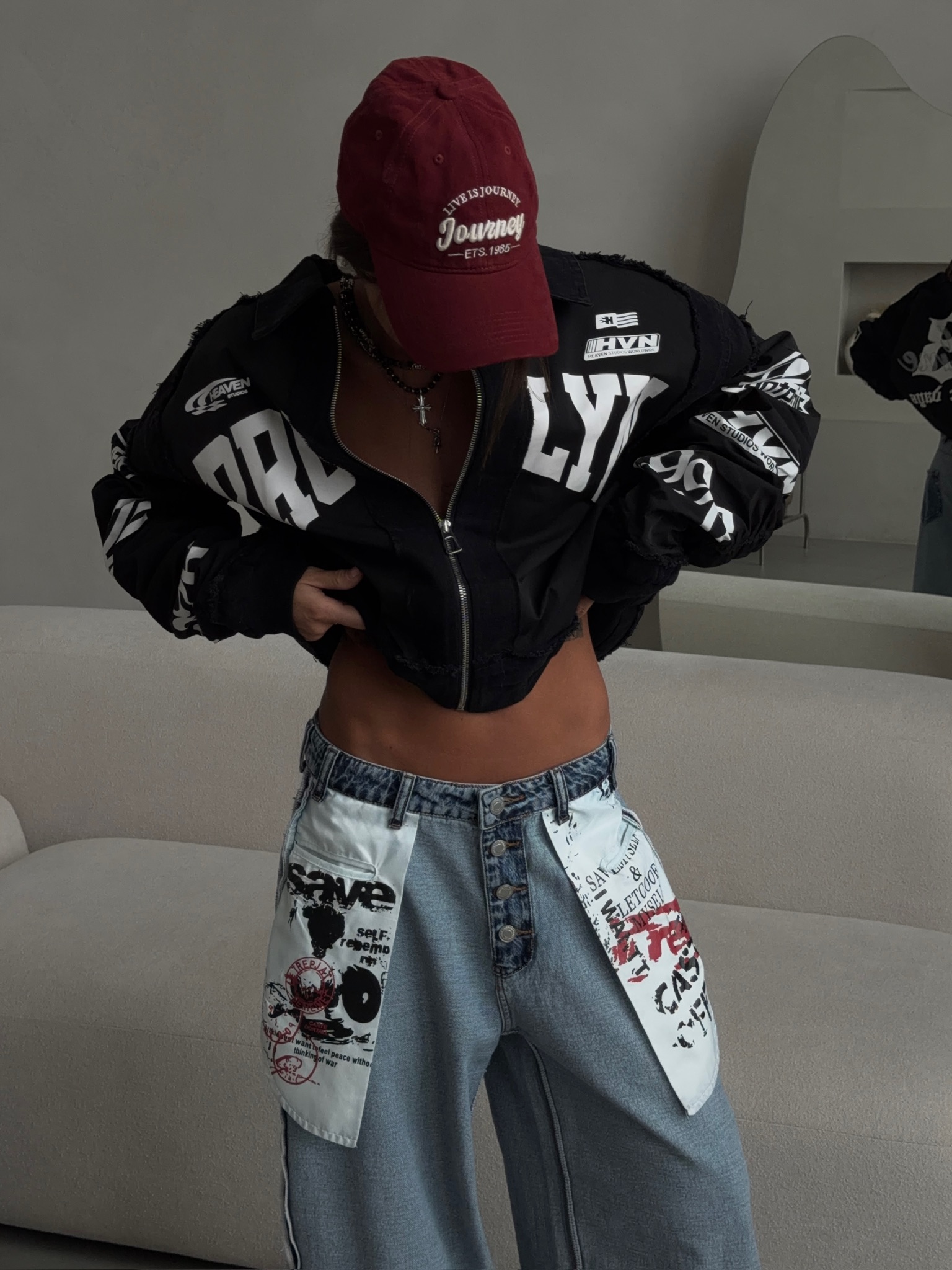 Ветровка с принтом