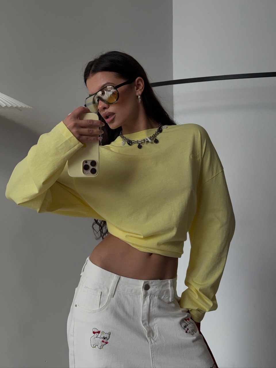 Лонгслив с нашивкой