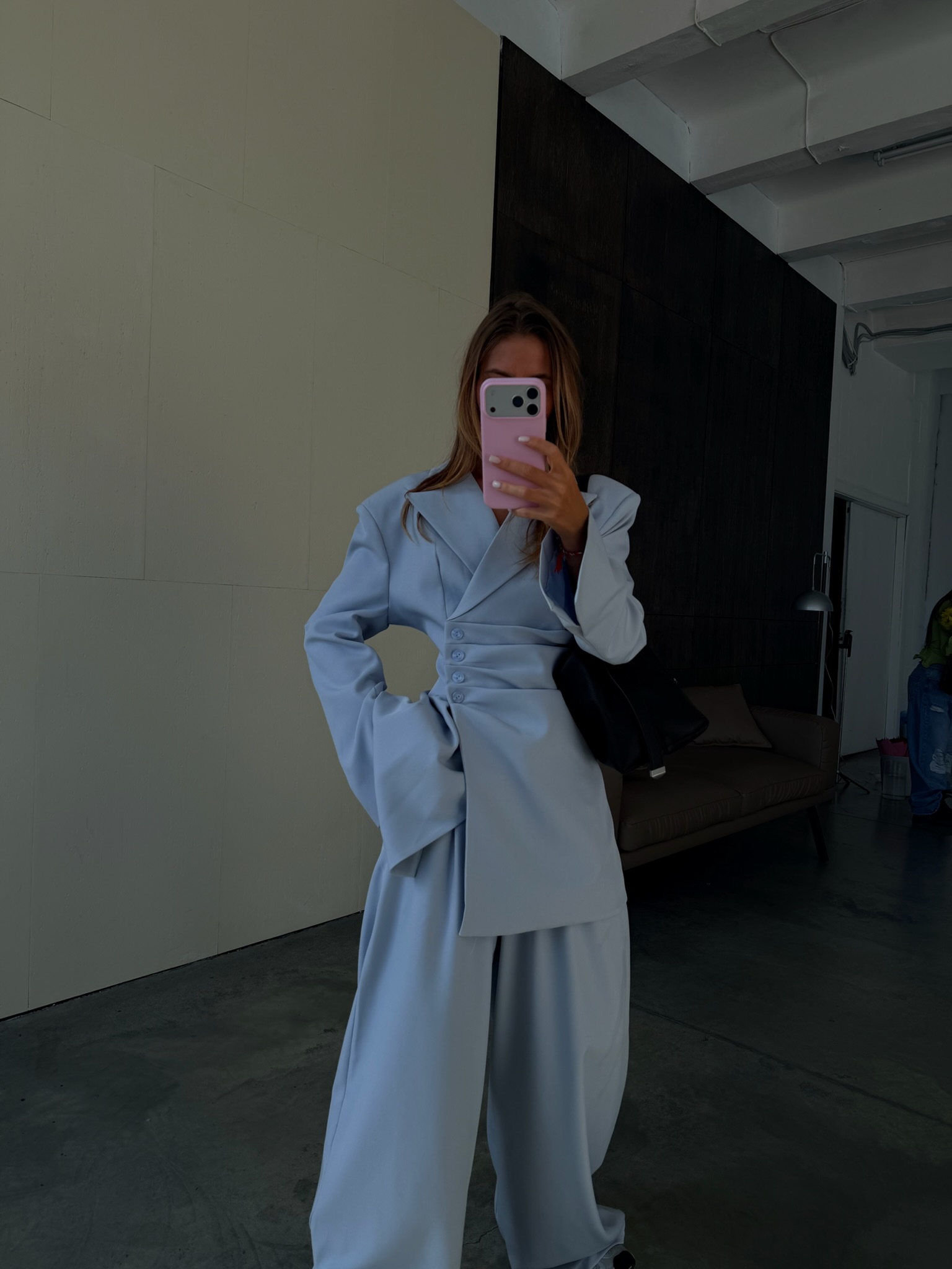 Пиджак со сборкой