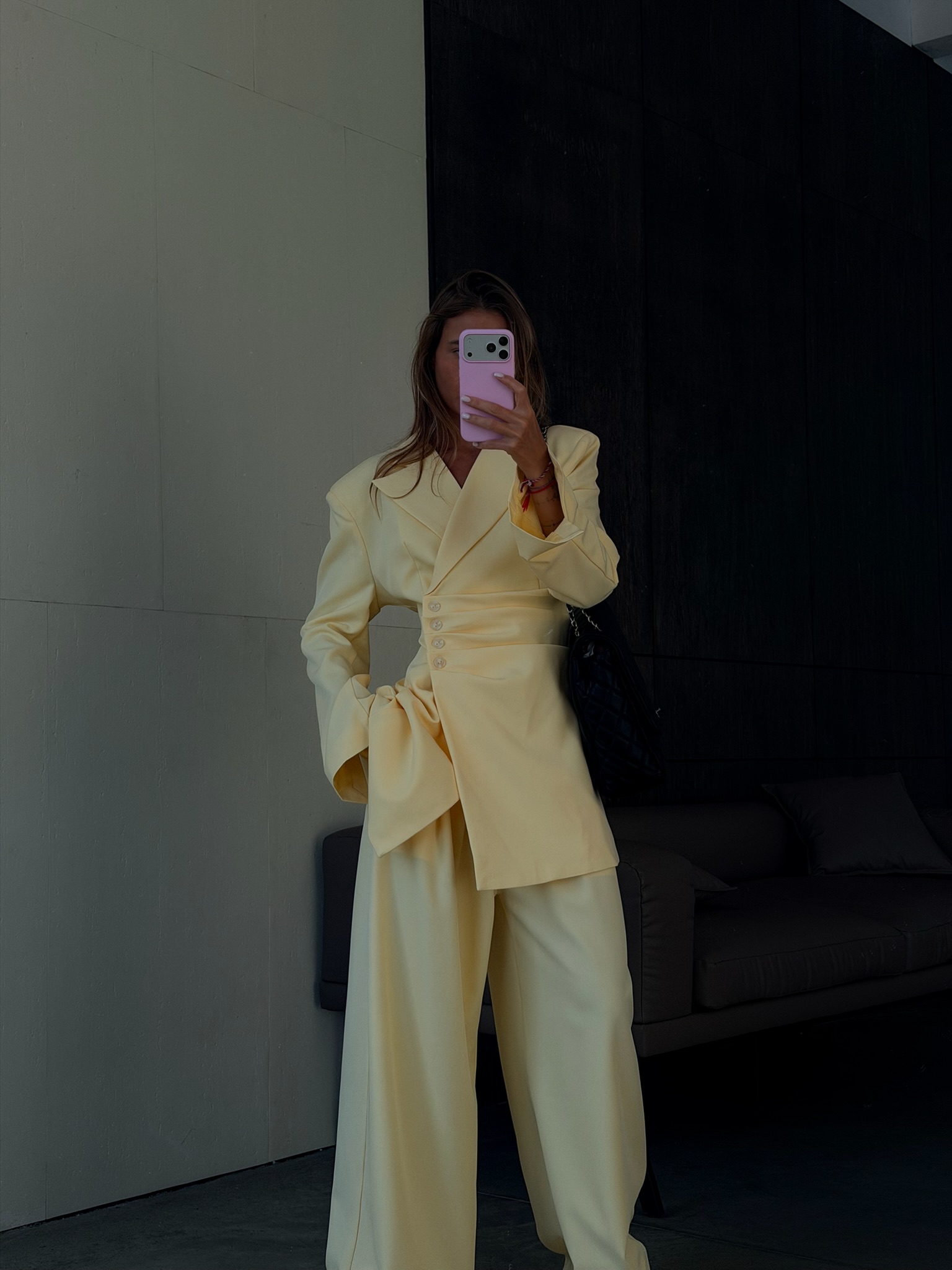 Пиджак со сборкой