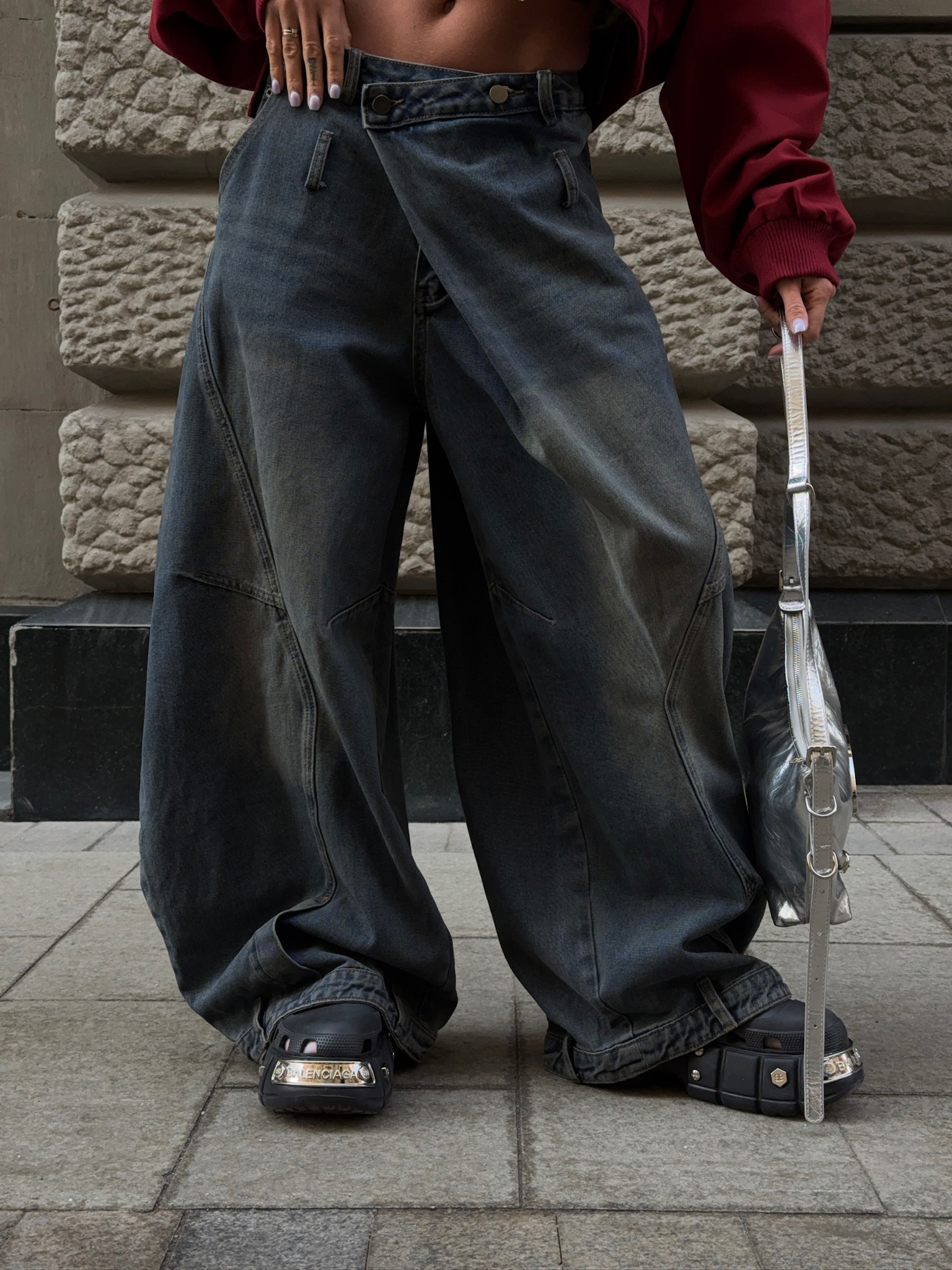 Джинсы бочки