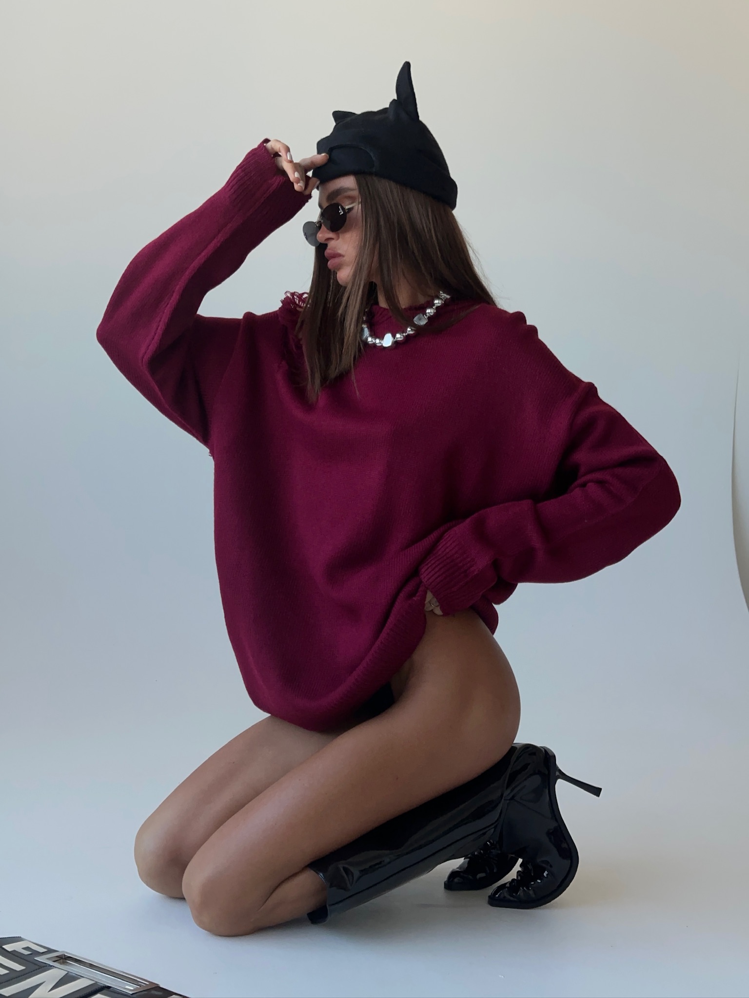 Джемпер с капюшоном BORDER