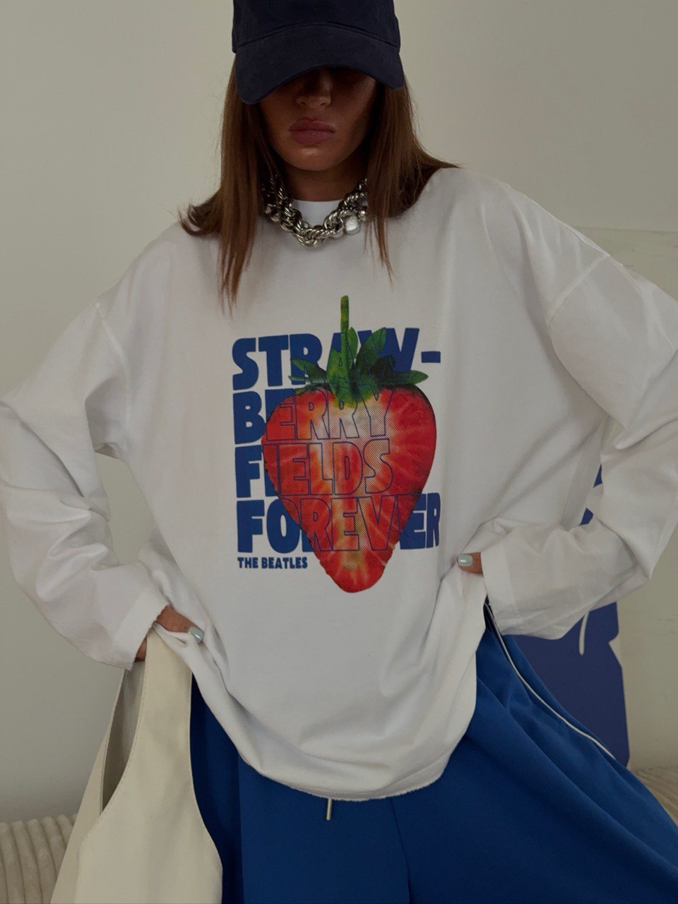 Лонгслив с принтом