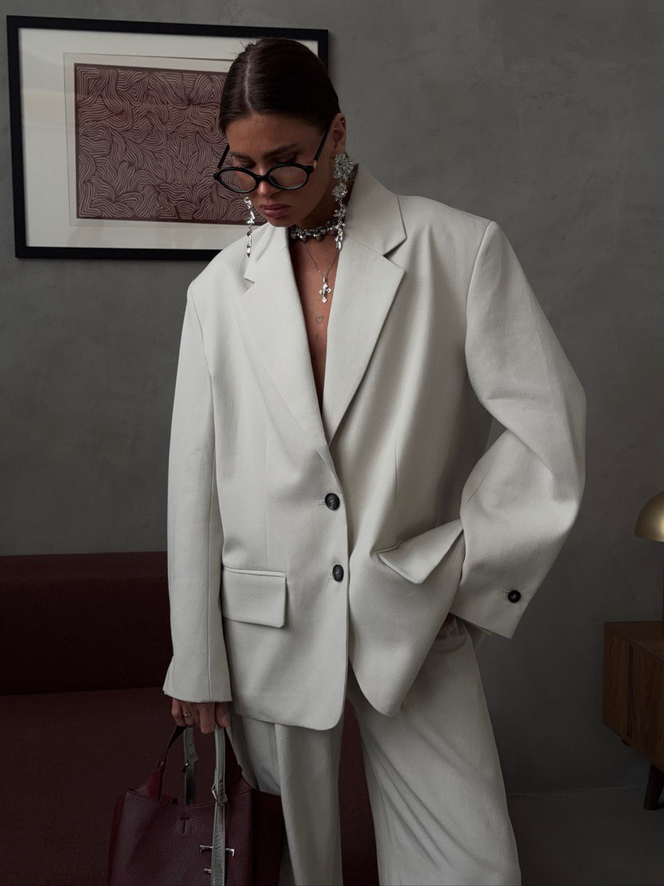 Пиджак широкого кроя