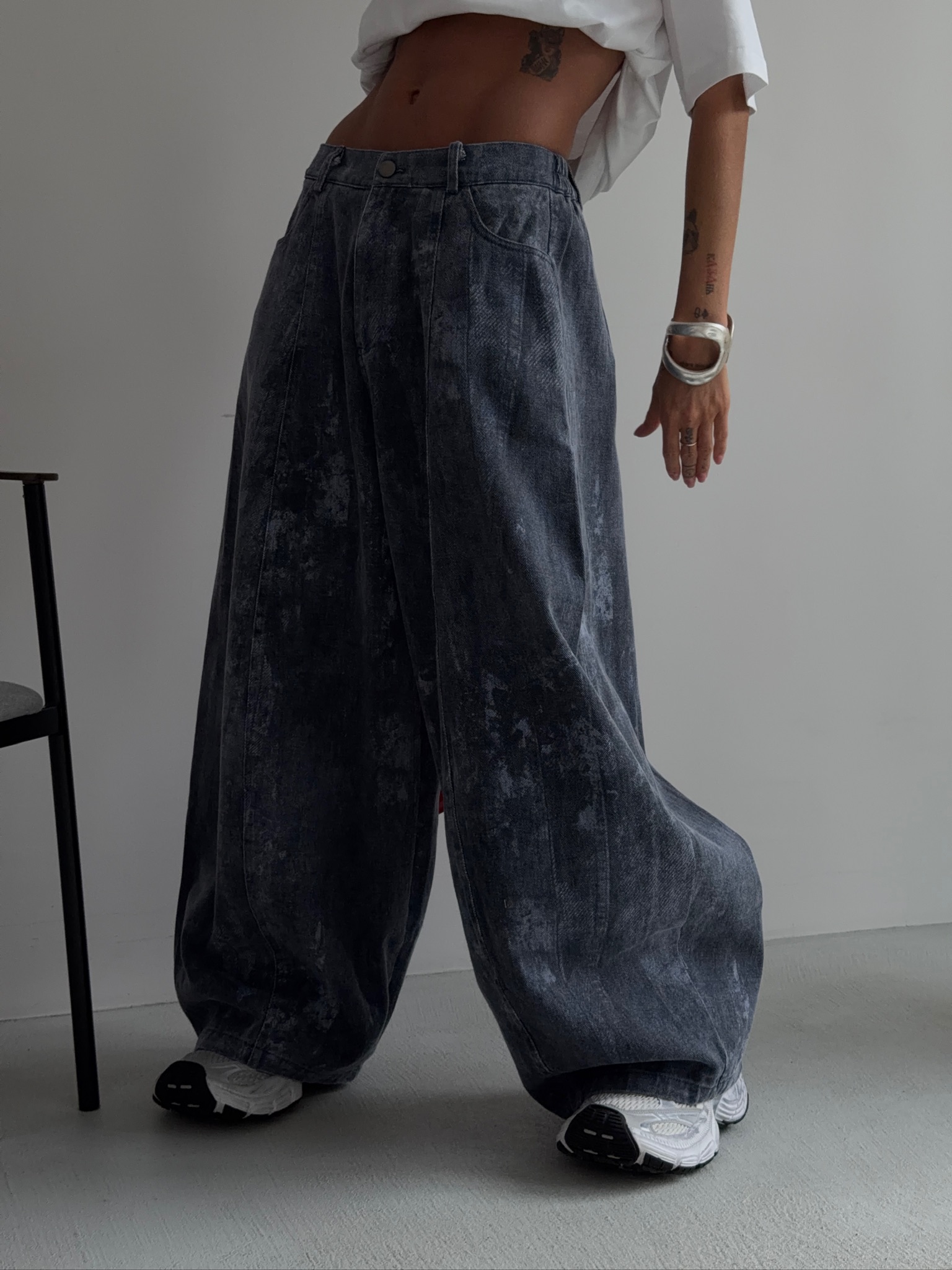 Джинсы бочки