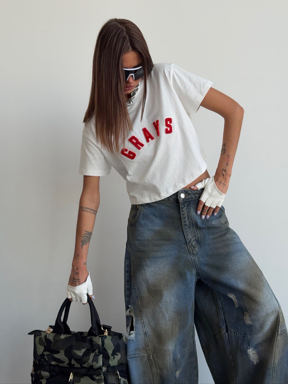 Футболка укороченная