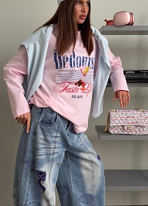 Лонсглив с принтом