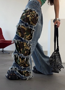 Джинсы двойные