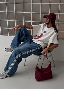 Джинсы с лампасами