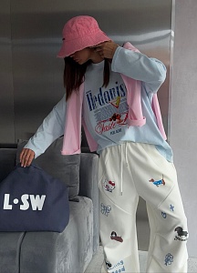 Лонсглив с принтом