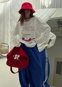 Лонгслив с надписью